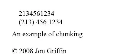 Chunking as a decision making tool Chunking as a decision making tool